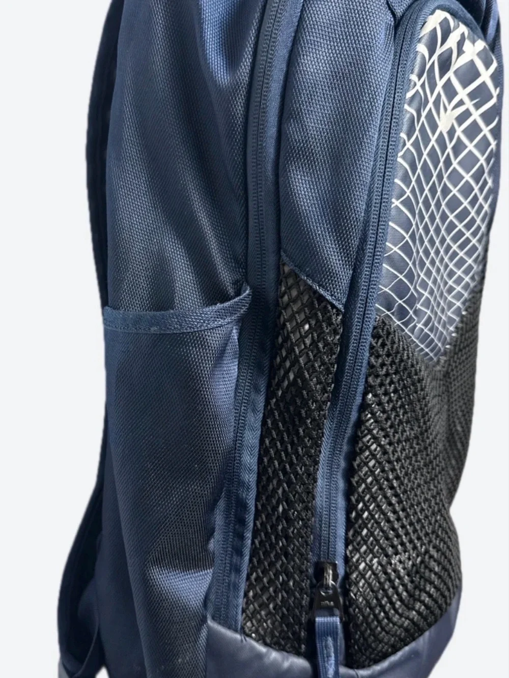 Nike Navy and Black Mesh Front Backpack